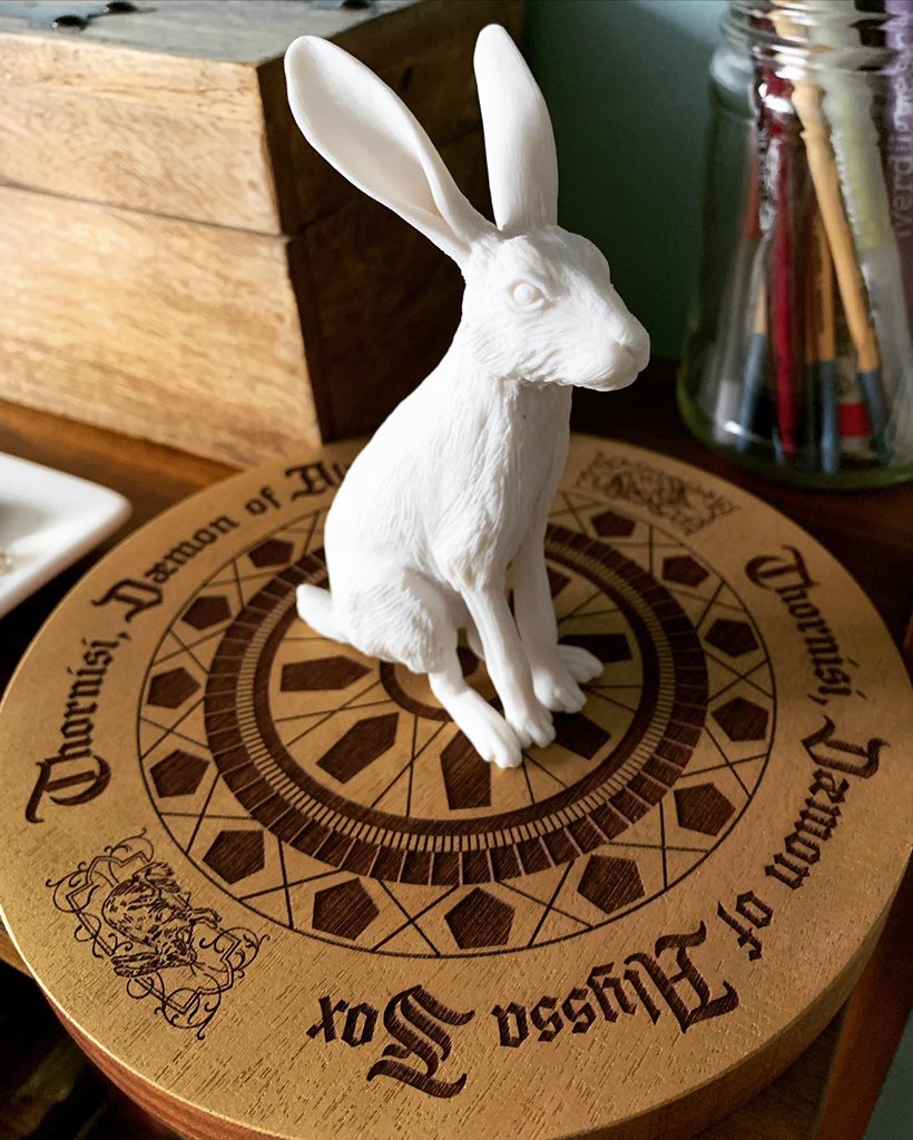 AlyssaFox's tweet photo. Woke up Friday morning to the most incredible gift from @daemonsanddust: my own personal dæmon, Thornisi!! If you haven't been watching @darkmaterials on @HBO, you still have time before the season finale tomorrow night! Thank you for the GORGEOUS gift, @daemonsanddust!! https://t.co/rr0HOS2g9d