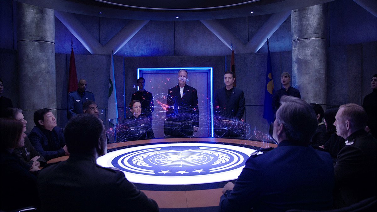 scene from the expanse: purple