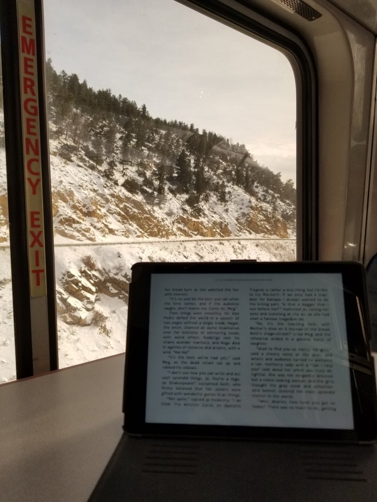 Even math teachers read; currently reading Little Women for my book club #PascoWinterReads