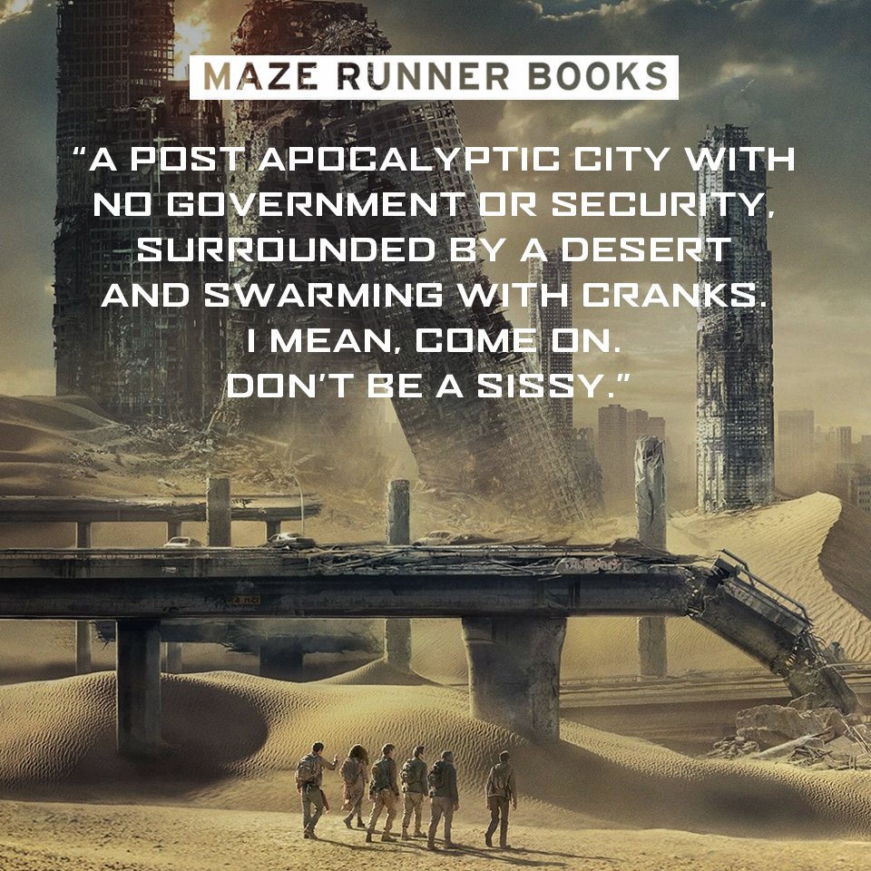MazeRunnerBooks's tweet image. “What’s there to be scared about?” Thomas asked. #TheFeverCode