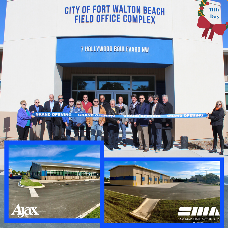 AjaxBuilding's tweet photo. #12DaysofAjax Project 11 @CityOfFWB Field Office Complex w/ #SamMarshallArchitects .This project consolidated multiple depts from varied sites around the city into 1 location. It totals 49,818 SF & includes field offices, fleet maint., covered storage & Parks & Rec
#YearinReview https://t.co/c7dbxZlJfE