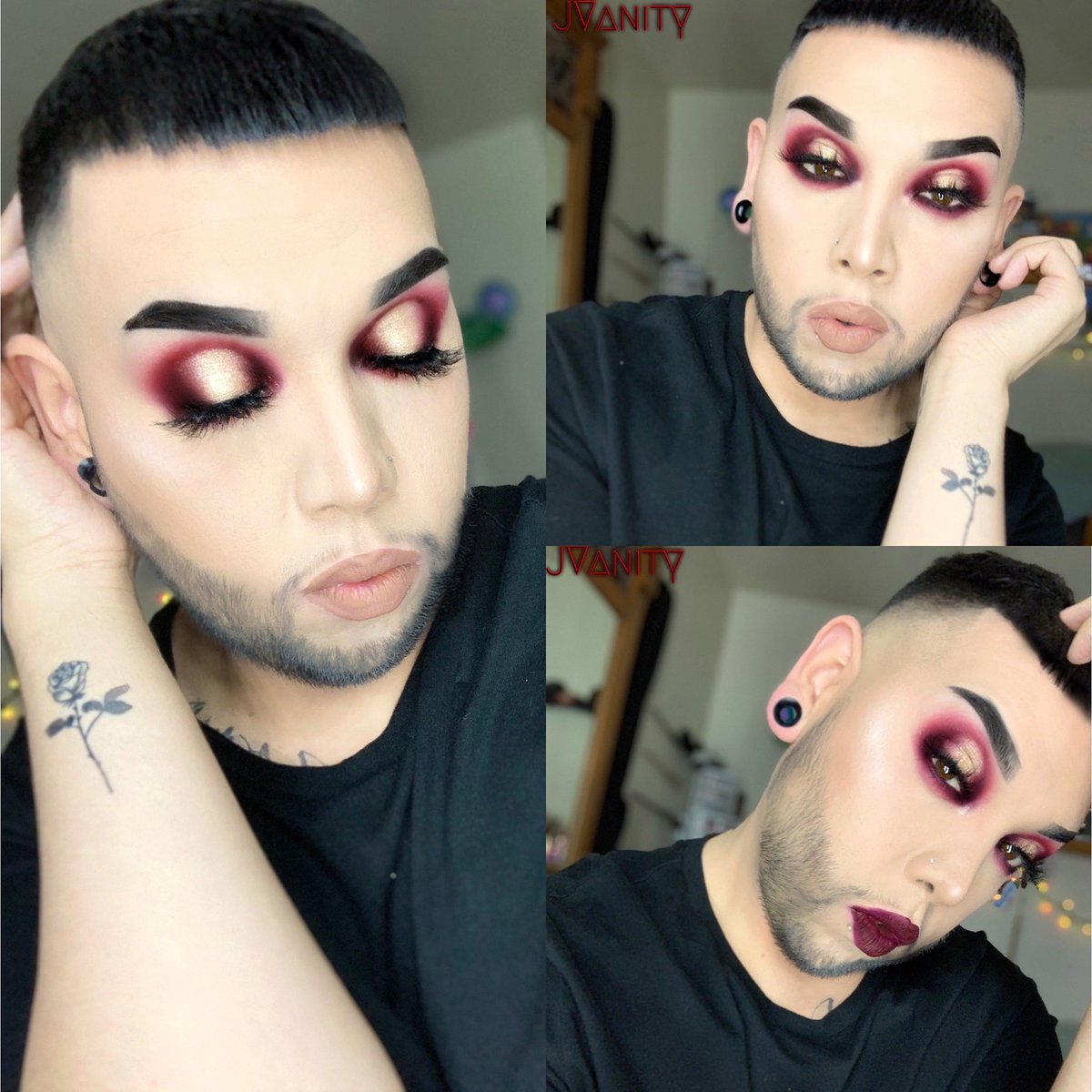 JVanity00's tweet photo. Wont you Guide my Slay Tonight @JeffreeStar #Bloodsugarpalette #supremefrost #diamondwet @Jen_ny69 #baddieblashes #baddie @fentybeauty #browmvp @ColourPopCo #ultramattelip @iluvsarahii #mamacita π @MorpheBrushes #sweettealipliner @ABHcosmetics @amrezy highlighter @tatcha_v https://t.co/NIT53eMrDB