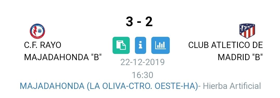 Último partido del año, así sí se va uno a disfrutar bien las navidades. 
Grandres!!!! <a href="/VazquezRoma/">Roma</a> <a href="/RMajadahonda/">CF Rayo Majadahonda 🤍⚡️💙</a>