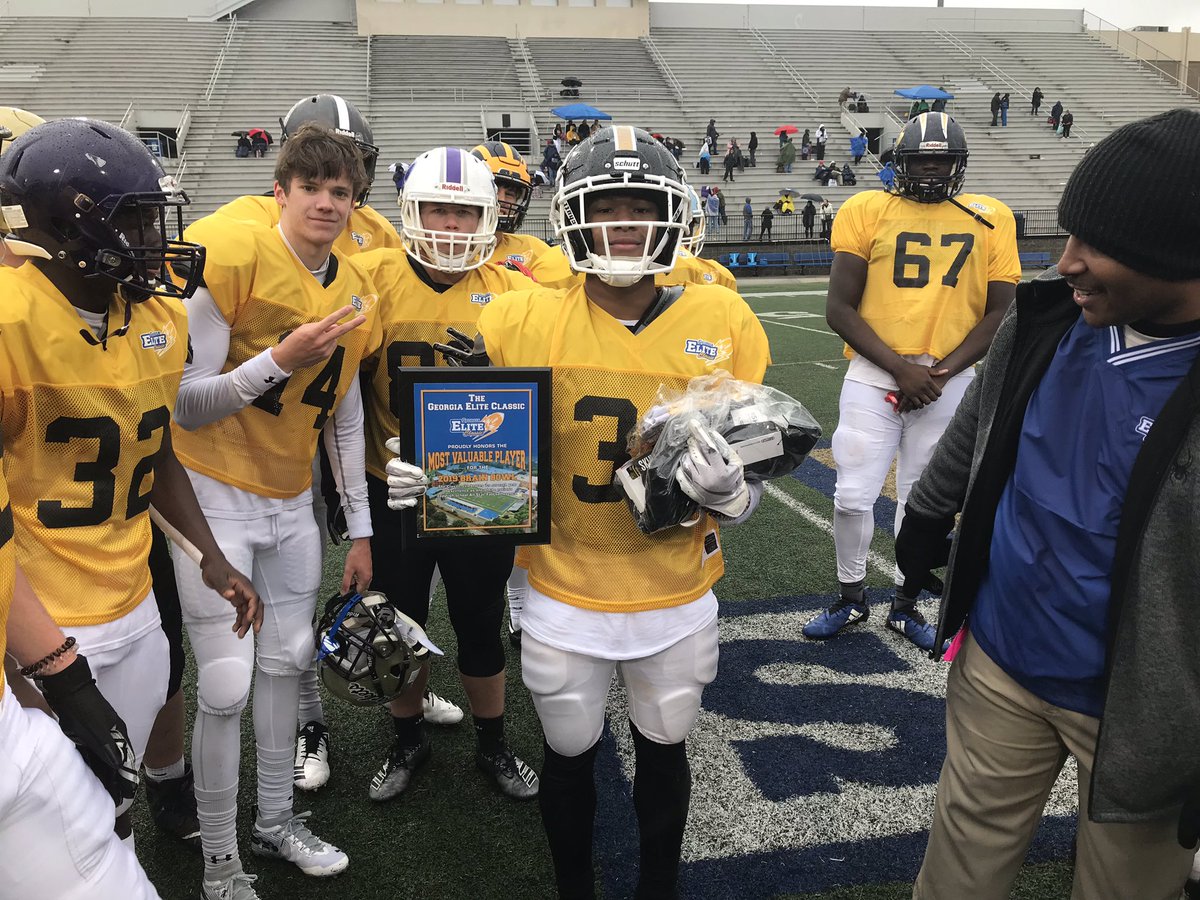 The Brain Bowl MVP is Carrollton’s Class of 2021 Cornerback/Athlete Derrick Witherspoon. 

He finished with 3 interceptions, 1 solo tackle &amp; a pass breakup in the American Team’s 17-0 victory.