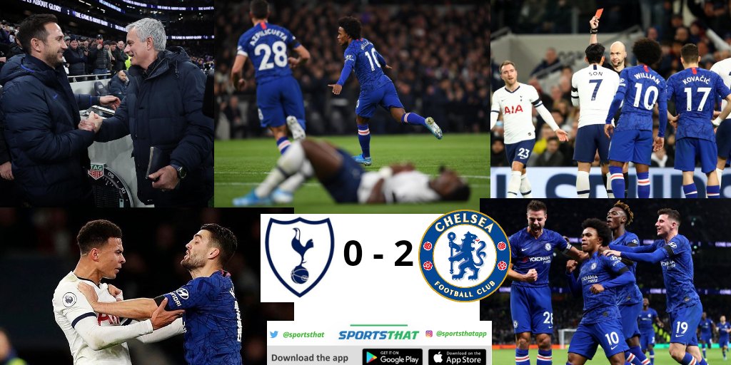 sportsthat's tweet photo. Chelsea win the London derby❗🔵🔵
Willian - 2x⚽[1P] 👏🔥

#Spurs #Chelsea #TottenhamChelsea #TottenhamHotspur #ChelseaFC #TOTCHE #Londonderby #willian #kane #PremierLeagueNaESPN #Premier_League #PL #londonisblue
#SportsThat #ConnectingFans #DelightingFans https://t.co/dtaTdVua7i