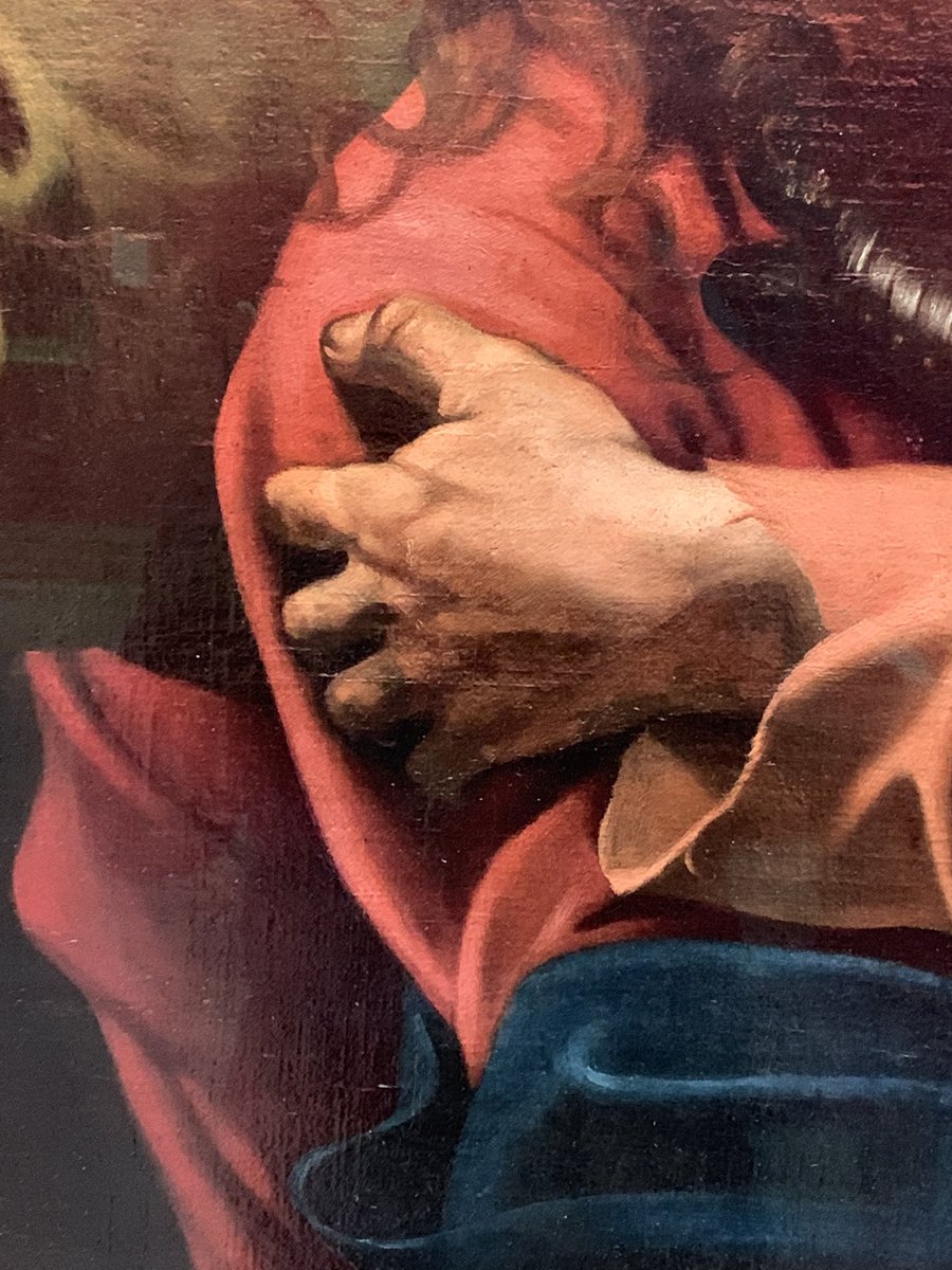 darraghgeraghty's tweet photo. Hand signals #caravaggio #NGIreland https://t.co/nAWTllAMtt