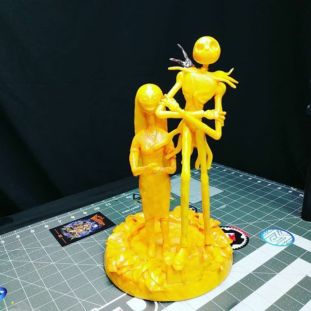 BarelyMaking1t's tweet photo. #jackskellington #sallynightmarebeforechristmas  ready to be primed #hatchbox #cr10 #creality #ender3 #crealityender3 https://t.co/O0aaWJ3dpb https://t.co/BIjVUNpWN8