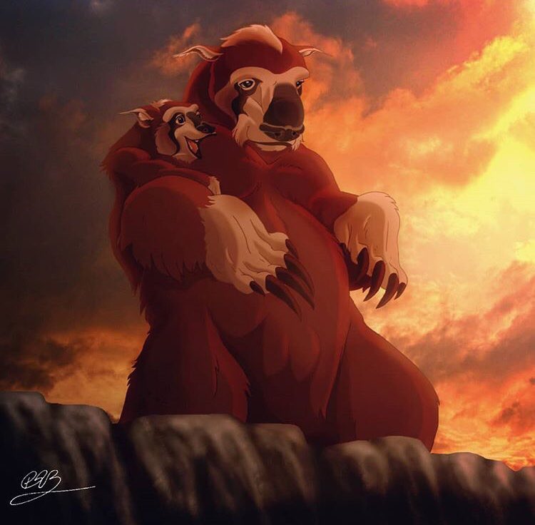 faunart's tweet photo. A bit of #paleo #disney. A mother #megatherium with her cub. I am not sure what they are seeing but it must be stunning :) #scicomm #paleoart #illustration #drawing #sciart https://t.co/TUU2HvVtGr