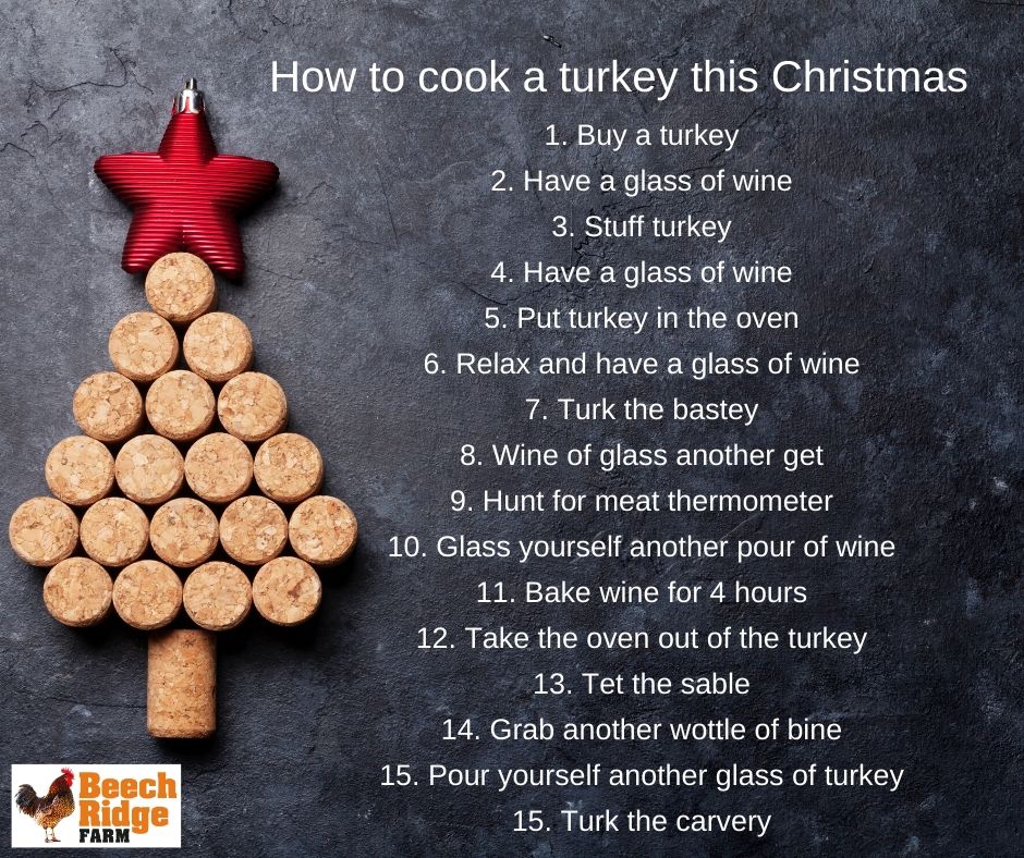Don't get stressed this year... Here's how to cook a turkey (or goose we may add!) this Christmas....🍗🍷