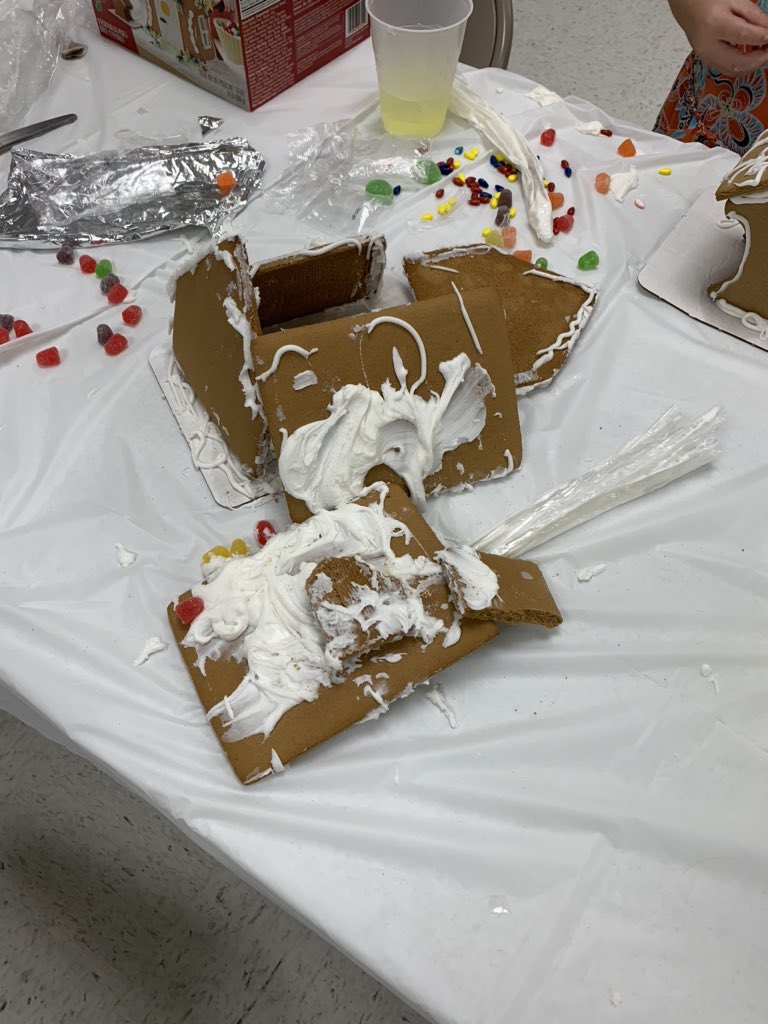 Flatlandag's tweet photo. Gingerbread shenanigans after church #itsallinfun https://t.co/IgtFKI79Hv