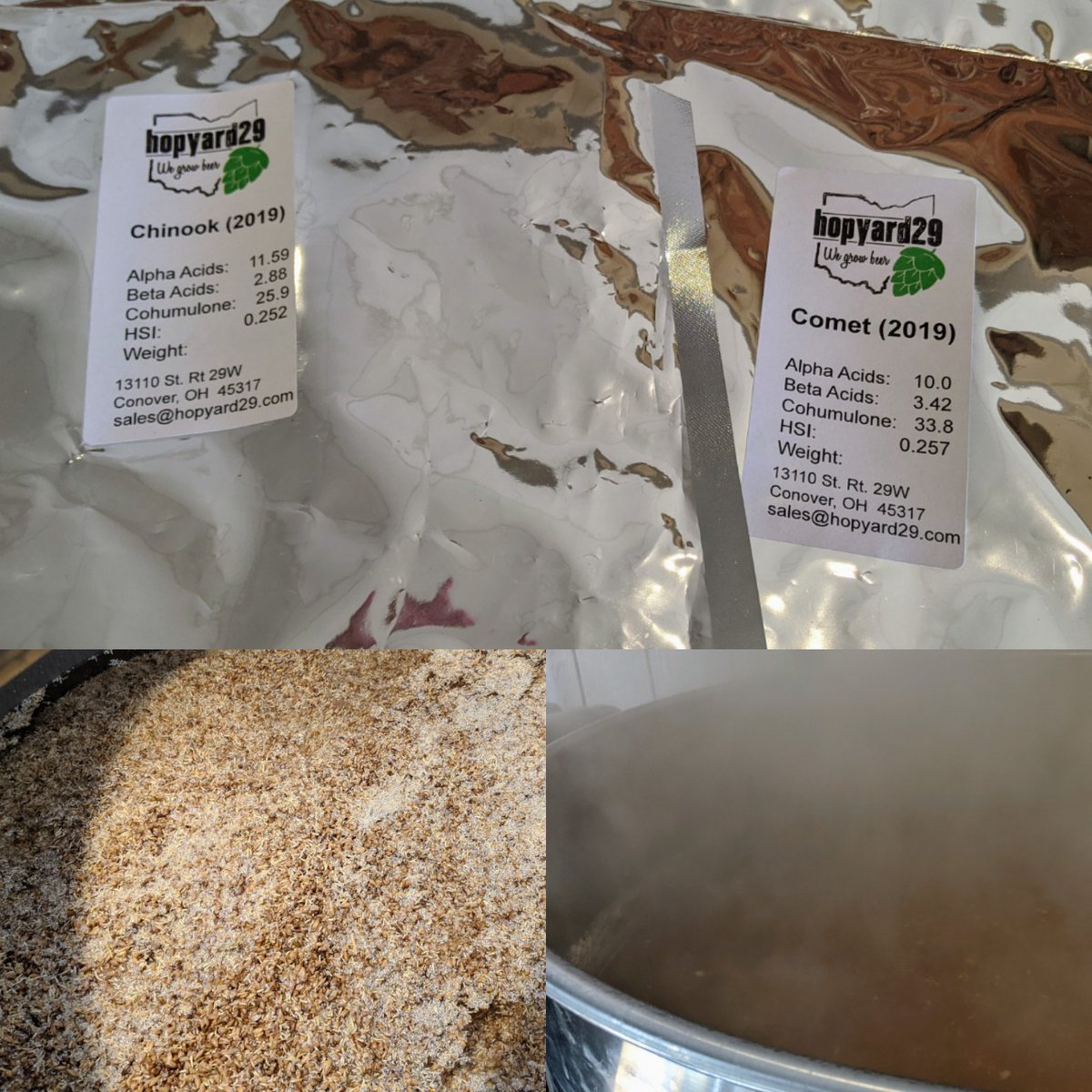 EndlessPintBrew's tweet image. Brewing a hoppy blonde ale with hops from Hop Yard 29 in Sidney, OH. We're happy to work with a local hop farm and are looking forward to what is coming out of their farm! We'll make sure to let everyone know when this goes on tap.

#EndlessPintBrewing #LocalHops #HopYard29 #🤘