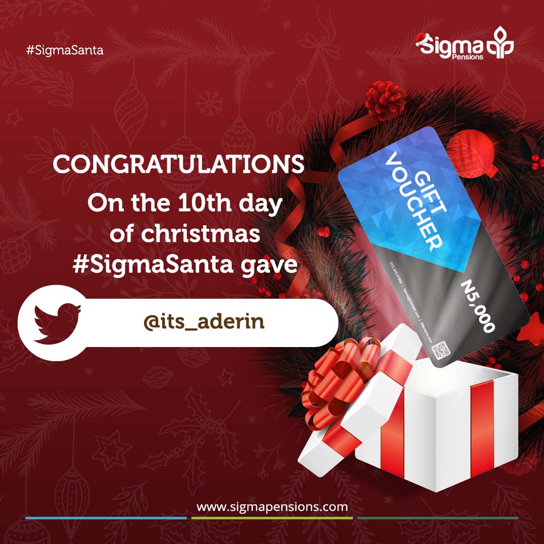 access_arm's tweet photo. Congratulations to today's winner of our #SigmaSanta giveaway @its_aderin 

The giveaway continues tomorrow so stay tuned for more quizzes and exciting prizes. You just could be the next winner! https://t.co/iYCfUnf9oj