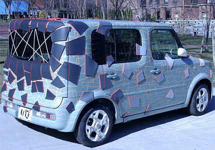 NissanCubism's tweet photo. Well we're not called @NissanCubism for nothing; here's some #AbstractArt in the form of a #NissanCube #Cubism #CubeLife https://t.co/3GVcj6b1GF