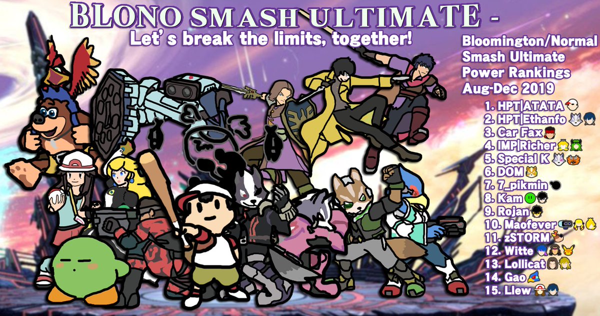 _ImpulseEsports's tweet image. The end of the year is coming and that means PRs are getting released. @Richer_SSB is currently ranked 4th in the @BloNoSmash PR. Well done good sir! 🍑🍑🍑🍑