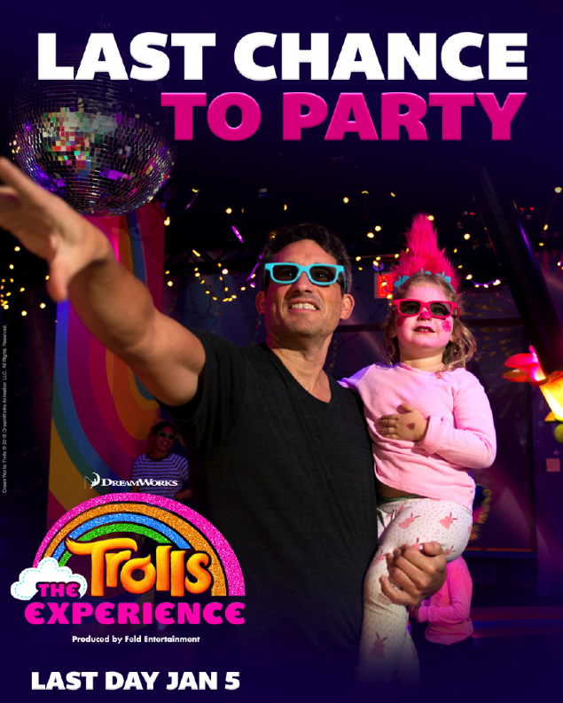 trollstheexp's tweet photo. Put your hair in the air and dance away the weekend at #TrollsTheExperience! There are only two weeks left to hang with Poppy in NYC. https://t.co/L44K5c9EUD https://t.co/fTJRgmhUg5