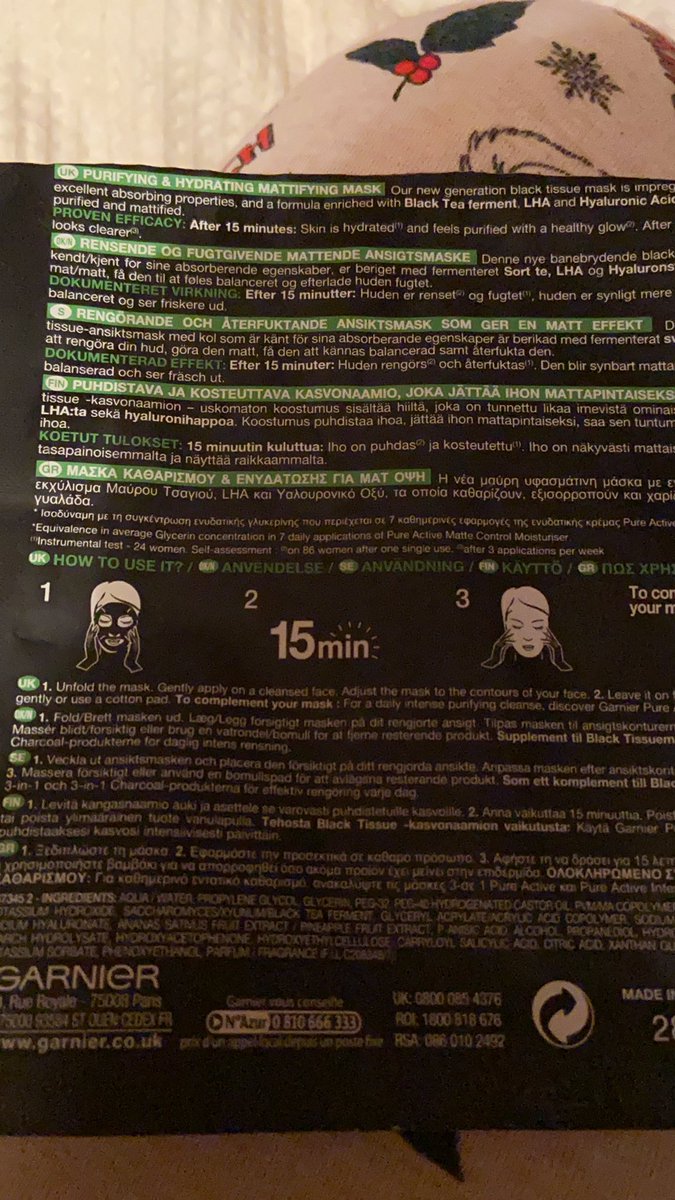 Crispie1975's tweet photo. What is step 3? Shit....I’ve already put this mask on.....am I meant to be telepathic to use it. #fuck #readinstructionsfirst https://t.co/KvKhF2bSJE