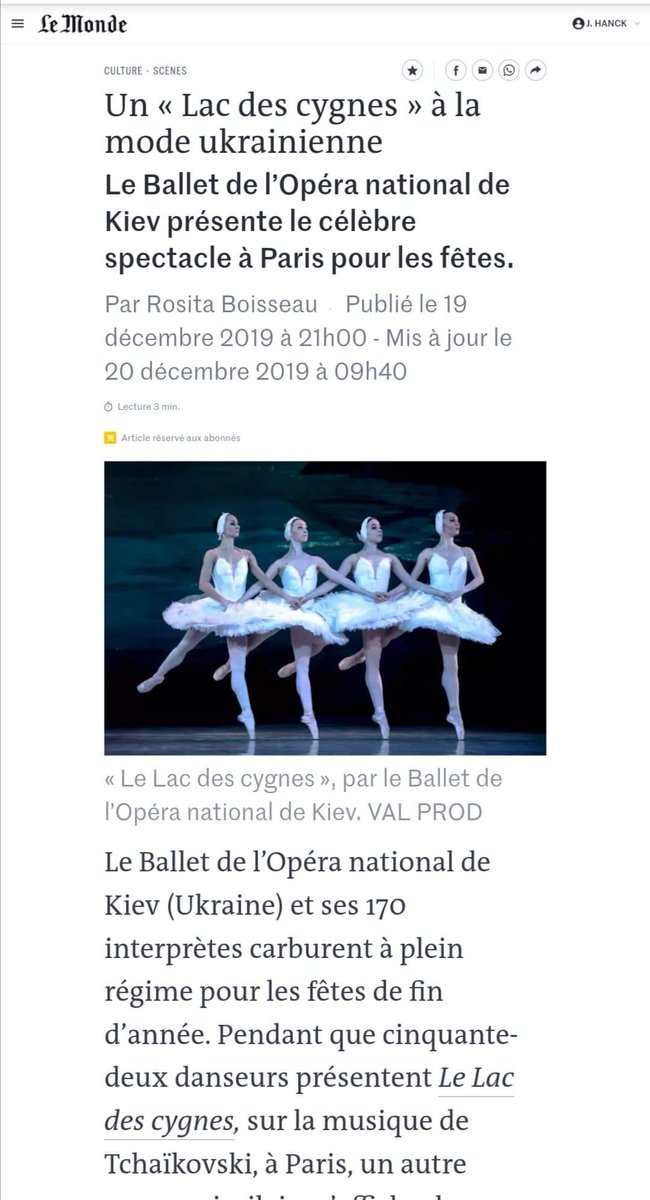 HanckJulien's tweet photo. Très heureux et fier d'apprendre que le Lac des Cygnes de mon nouvel @Orch_Hexagone au @TCEOPERA avec le #Kievballet a été si largement relayé par la presse ! Merci et à bientôt pour la première du mardi 24 ! 
@lemondefr @Le_Figaro @VogueParis @Toutelaculture @francemusique https://t.co/umi6ob8SG5