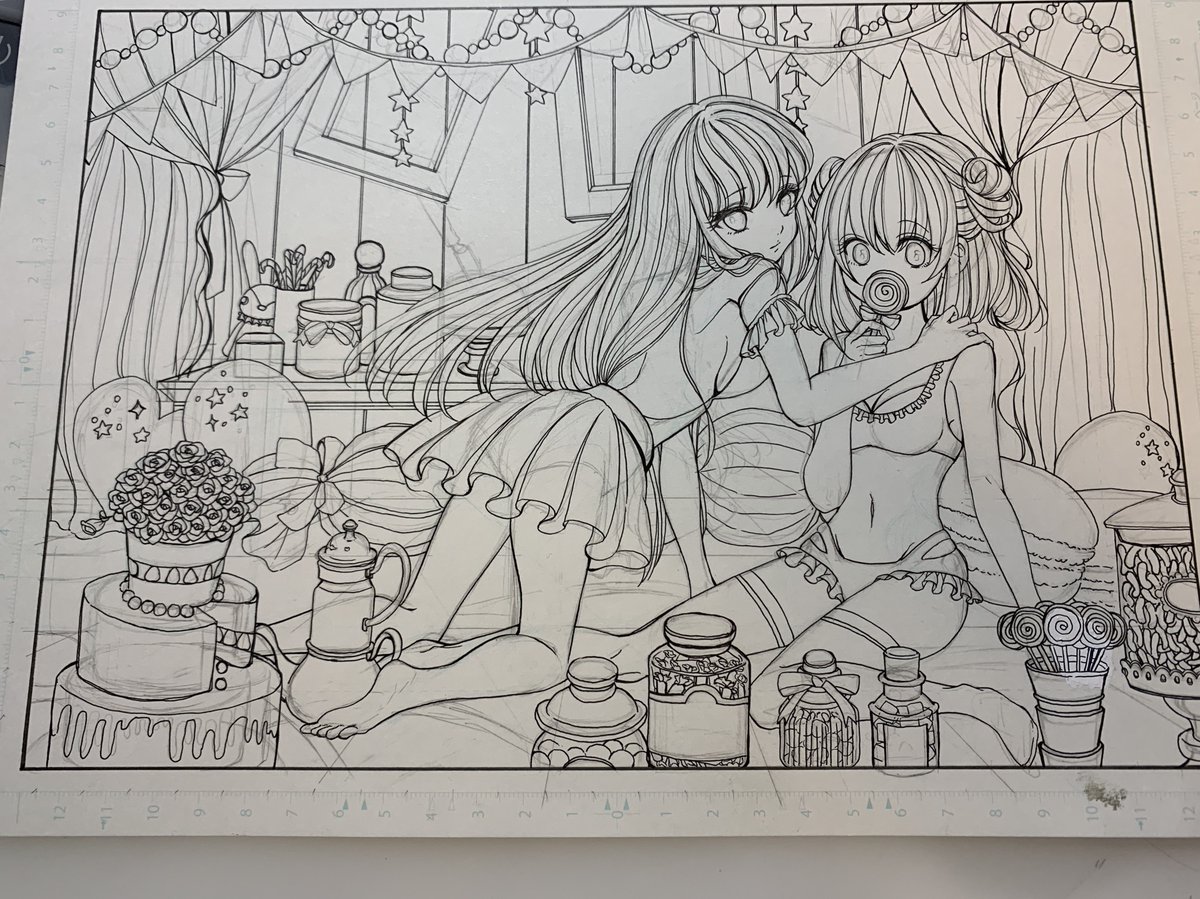 おはようございます😃
昨日どうしても絵がかけなかったので以前かいた線画を上げます!
悔しいから今日日中描いたらあげます! 