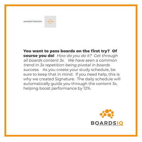 KMKOptometry's tweet image. 😉 It's game time.  Let's rock the next #KMKKnowledgeBomb 💣.
KMK.... what's your #1 tip for passing boards? 🏆🎉 #KMKOptometry #dominate