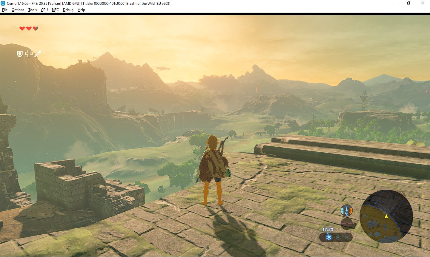 Is there a fix for Cemu Zelda Breath of the Wild BotW Inventory screen  character graphics bug. : r/cemu