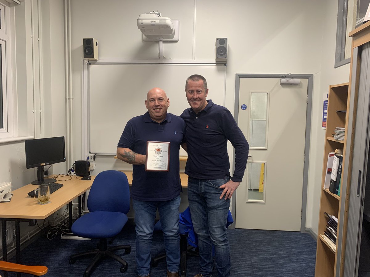 webber446's tweet image. FF A Davies retirement do and Christmas get together last night. Thank you Alvar for the 18 years you have given to Station 25 Treharris, you will be missed.