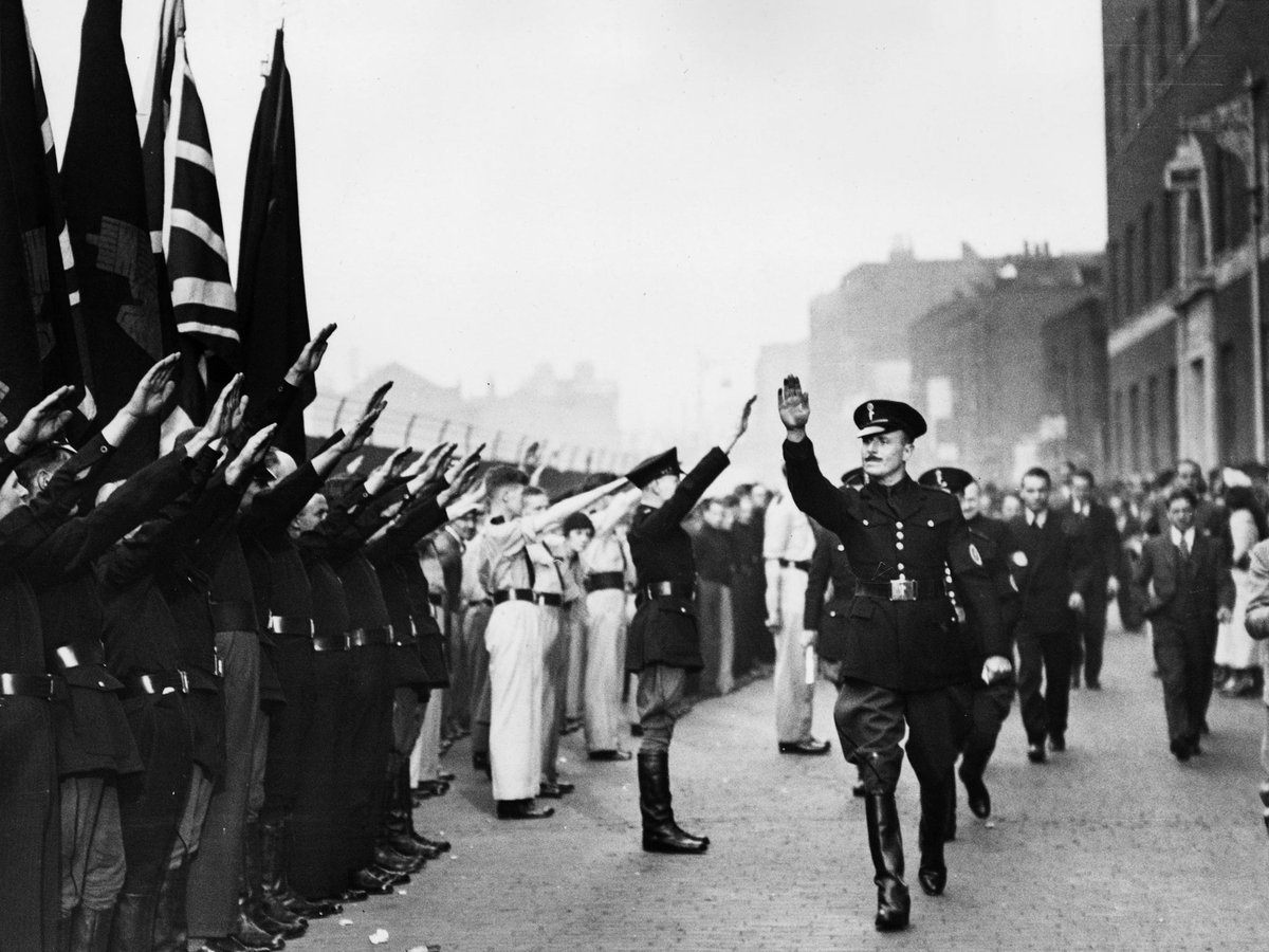 This isn't the Third Reich. This is Oswald Mosley, leader of the British Union of Fascists, in the 1930s.To his circle of fervent recruits, he was “Jack King” – the Gestapo’s man in England. But I guess UK media is too busy talking about other less relevant topics.