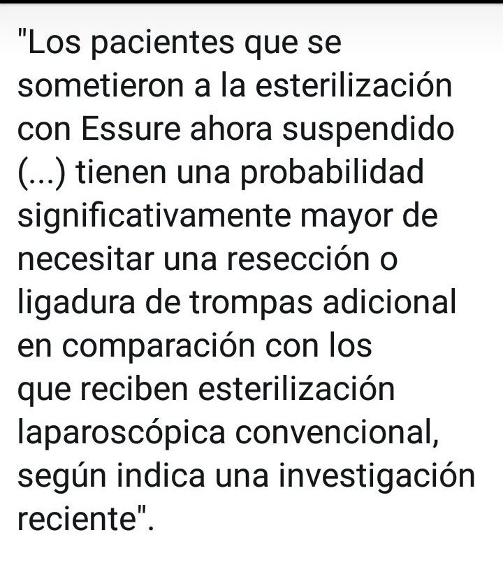 libreessure's tweet photo. Ironías de la vida

Las mujeres que se sometieron a #essure su principal motivo era NO ENTRAR EN UN QUIRÓFANO

Ironía es que ahora la única manera de eliminar #essure sea un quirófano

Ironía es que luchemos por esta explantación

@AEMPSGOB 
@sanidadgob 
@OMC_Espana https://t.co/Oxe3y5Y2dA