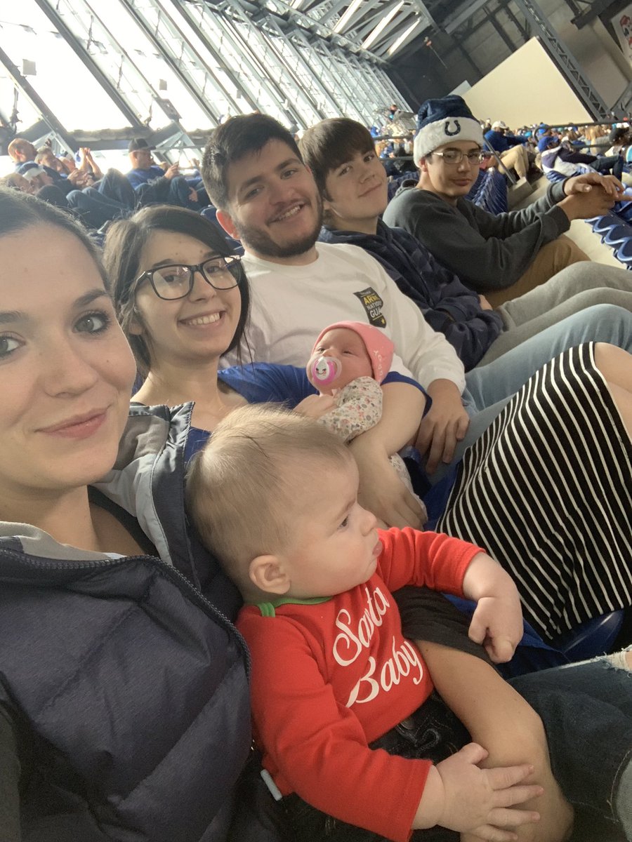 tnicole95's tweet photo. Colts game with the fam. Babies first colts game. #indianapoliscolts #goblue #lucasoil #coltsvspanthers https://t.co/GJkmfMqmXt