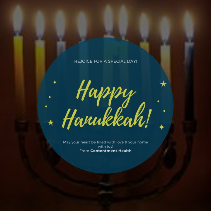 ContentmentHlth's tweet photo. Wishing you peace, joy, and love this Hanukkah and beyond!

#happyhanukkah #happychanukah https://t.co/AwM6s3Cr9V