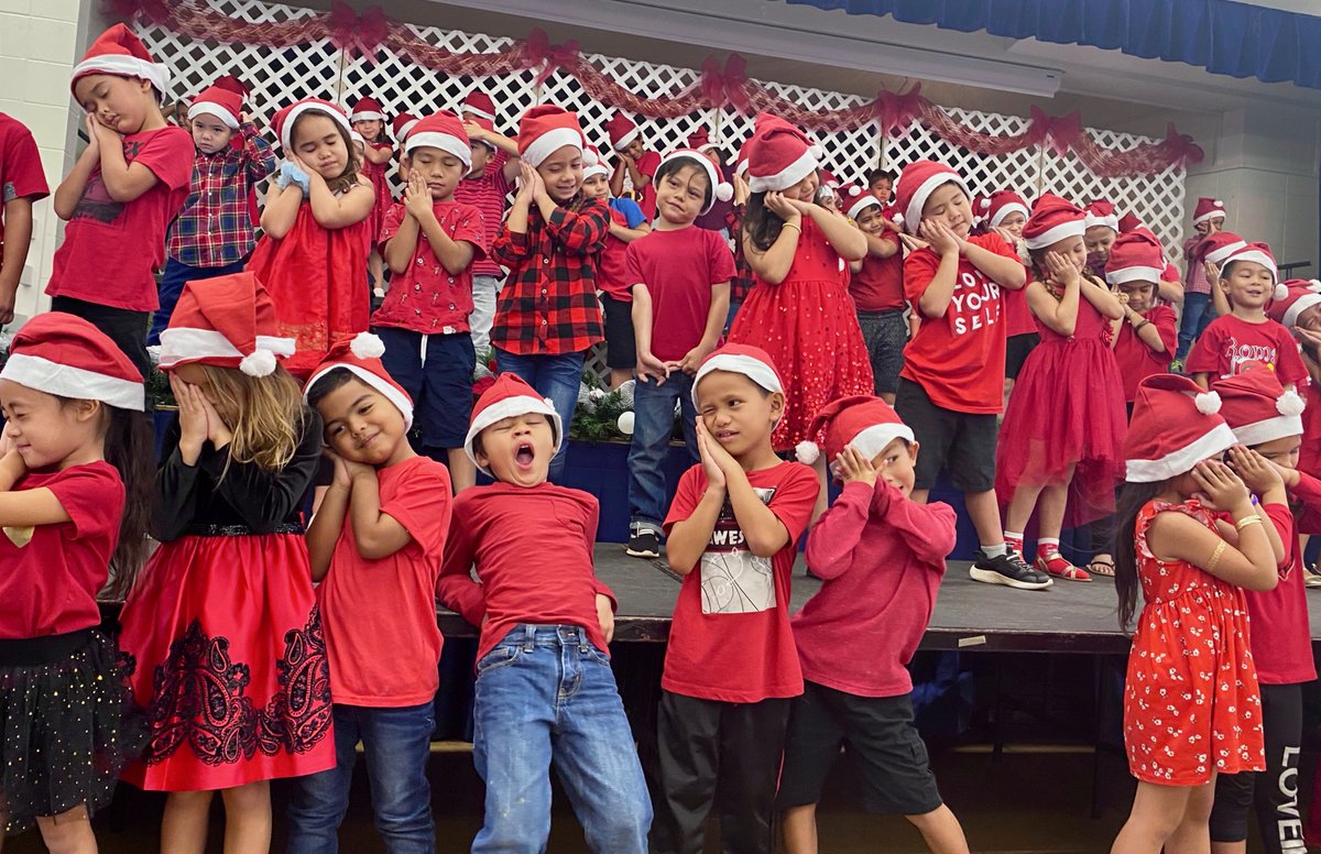 Kicking off the Winter Break on Friday with Kapunahala Elementary's "Jingle Bell Rock" winter program.