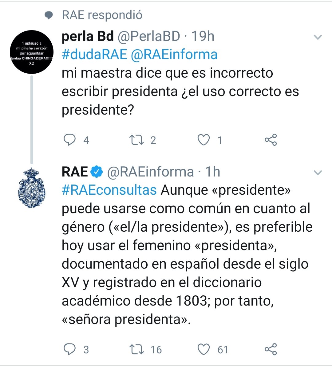 Raul Kollmann On Twitter Cual Es La Forma Adecuada Presidente