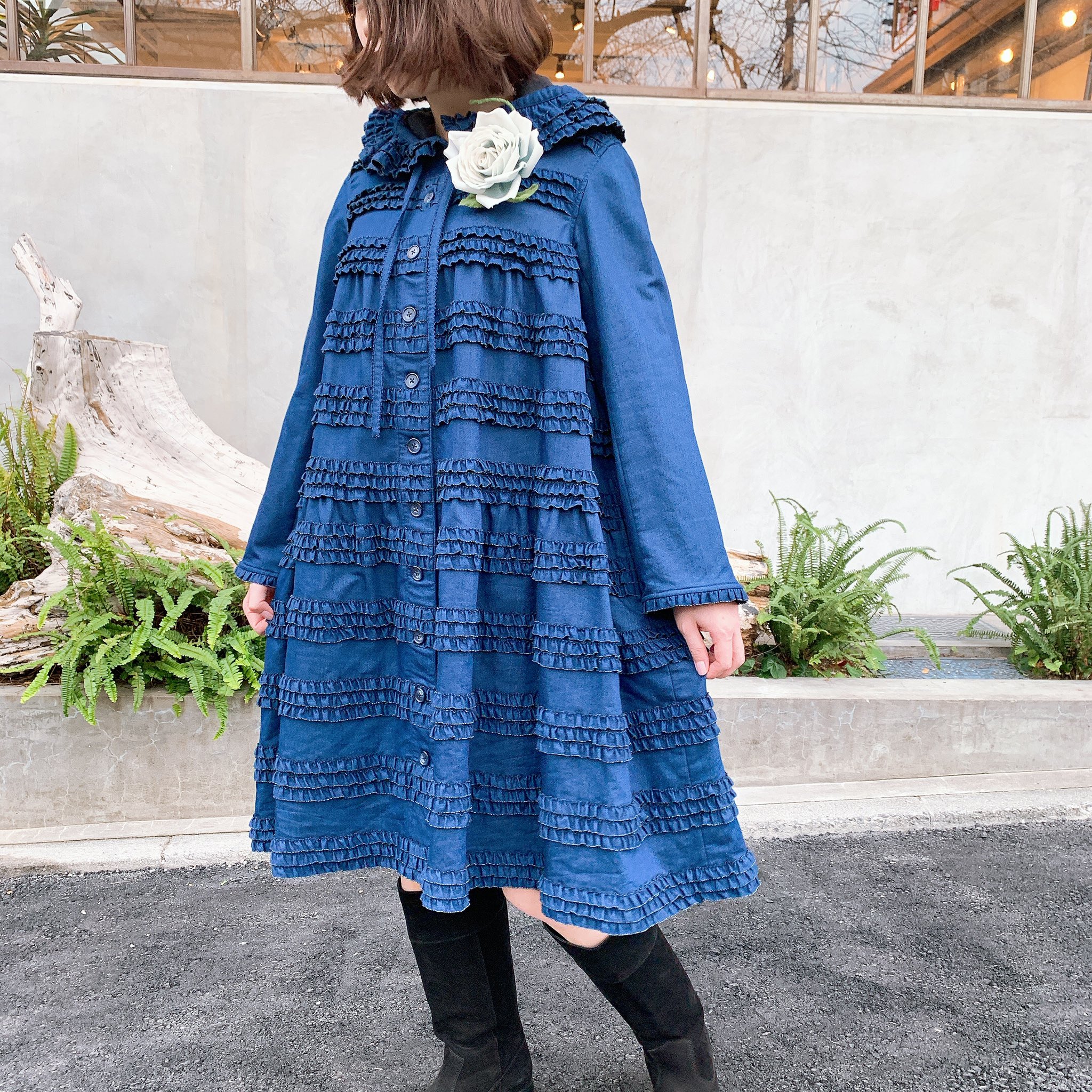 PINK HOUSE on Twitter "新作の『ブランシェローズプリント』の入荷中 真冬の花園に咲く純白のバラ、Blanche