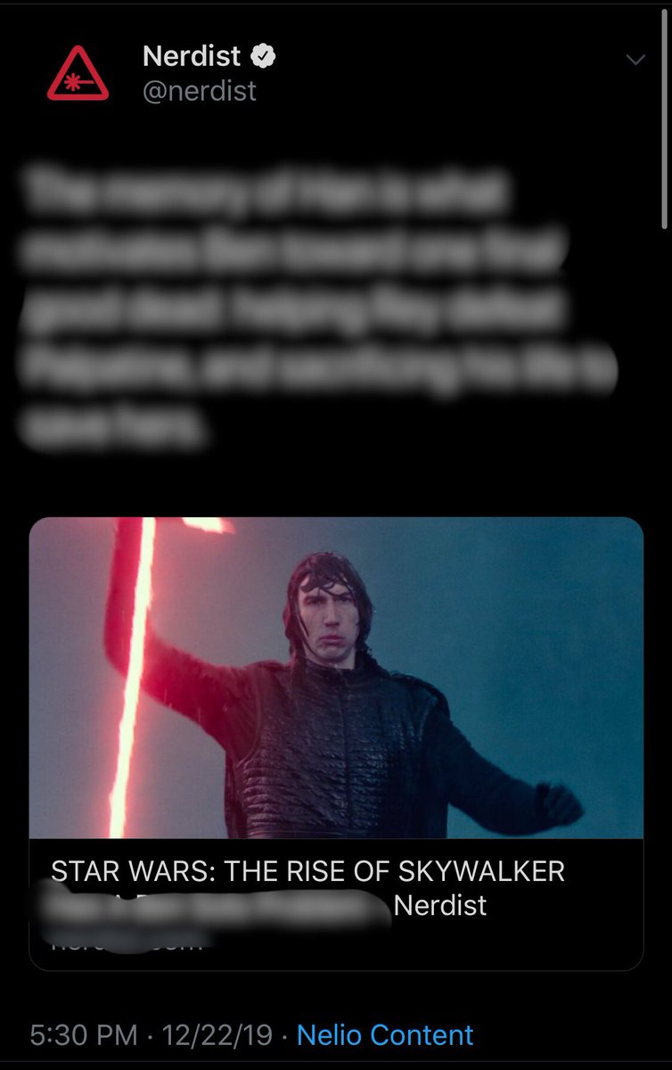 fuzz's tweet image. Remember that time @nerdist used an auto content poster, spoiling the entire plot of #TheRiseSkywalker and ruined everyone’s Christmas? #socialmedia #fail