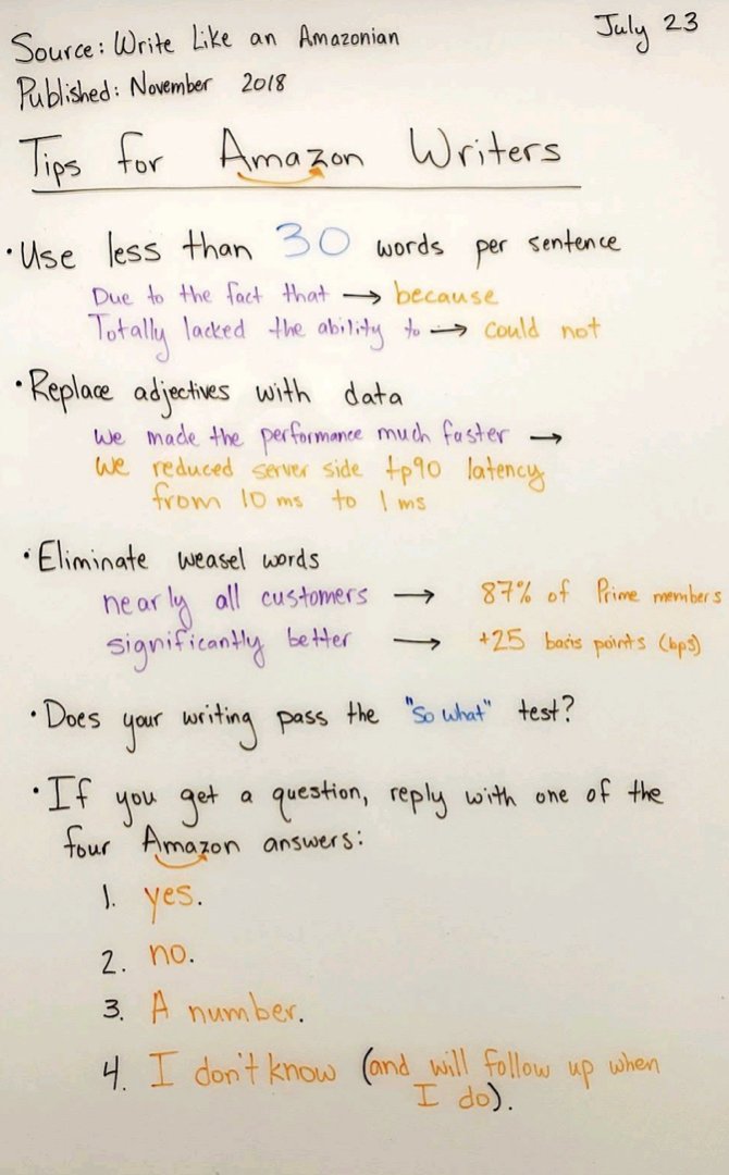 david_perell's tweet image. These Amazon writing tips are fantastic.

👏