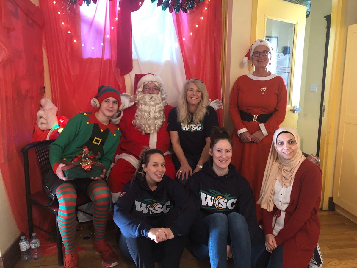 So proud of our WSC girls basketball team. Building more then athletes! Sponsored the kids are the Windsor Yourh Center and spread some real Christmas cheer ❤️🏀