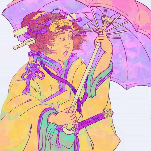 Another ukiyo-e practice. 🌞
Also last one with this color palette will experiment more
.
#japanese #japanesewoodblock #japaneseprint #modernukiyoe #ukiyoe #edoperiod #drawing #digitalart #digital #pastel #neon #art #artist #artwork #retro #colourful … ift.tt/2Si9yct