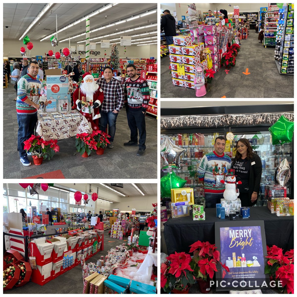 bulquerin_jason's tweet photo. CVS Monterey Park is ready for sales, with a beauty event today. BC Ileni has her fragrance table set up, and manager Stephen has Christmas on the floor ready to sell! Did I mention this store has 1500 Carepass signups! #MightyDivision9 #Carepass https://t.co/vqjUiYmt6z