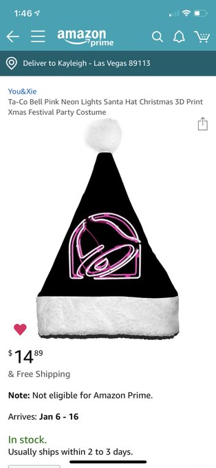 I found the perfect Santa hat for me 😂 https://t.co/fbj7nnX7wK