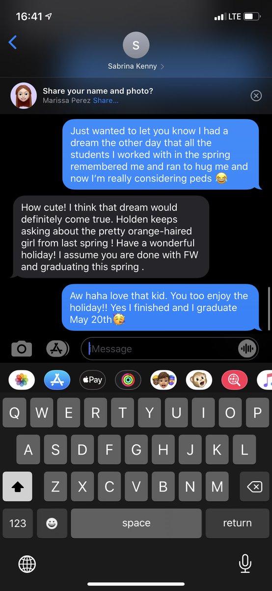 SpOTlightingOT's tweet photo. Second guessing the population I want to work with because of a dream 🤦🏼‍♀️ (texted my pediatric FW supervisor about it) 😂 #OccupationalTherapy #pediatrics #halp #OTS https://t.co/FRwwTcLRVj