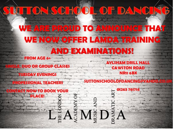sutton_dancing's tweet photo. We are so excited that from January 2020 we will be offering LAMDA classes 😀💃 Message us for more details! #lamda #performingarts #thenextgeneration https://t.co/djwdSwSFyS