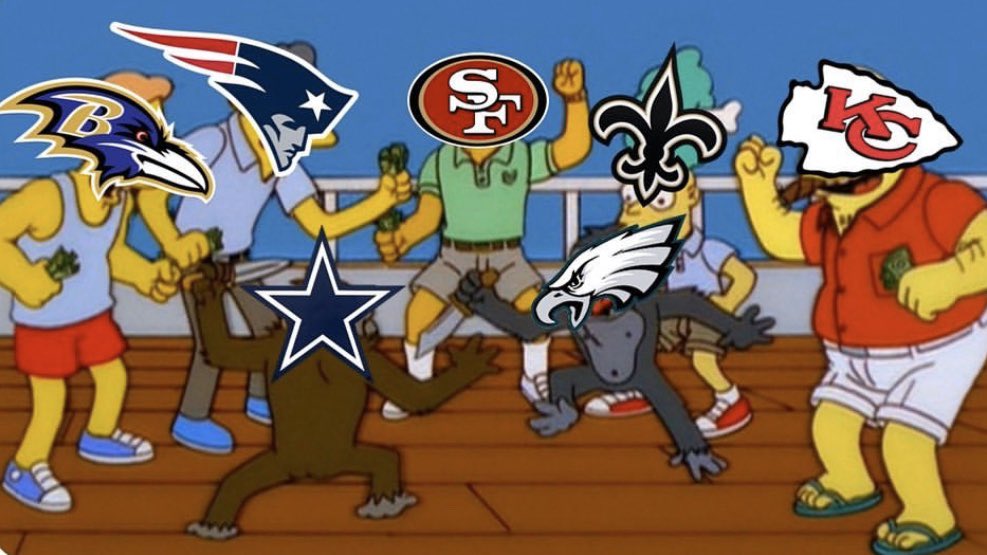 The rest of the NFL watching the Eagles and Cowboys battle it out for the NFC East