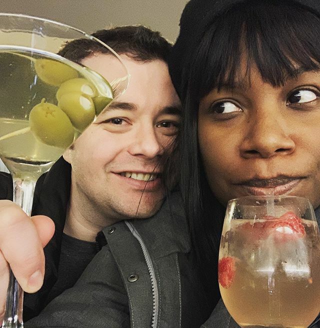 RoyalPartington's tweet photo. 👸🏾: So nice he got it twice 🤮 I’ll pass on the taste of olives and blue cheese. #royalpartingtons #nyc https://t.co/FxcJoJmwyg https://t.co/rHHO9KyCVO
