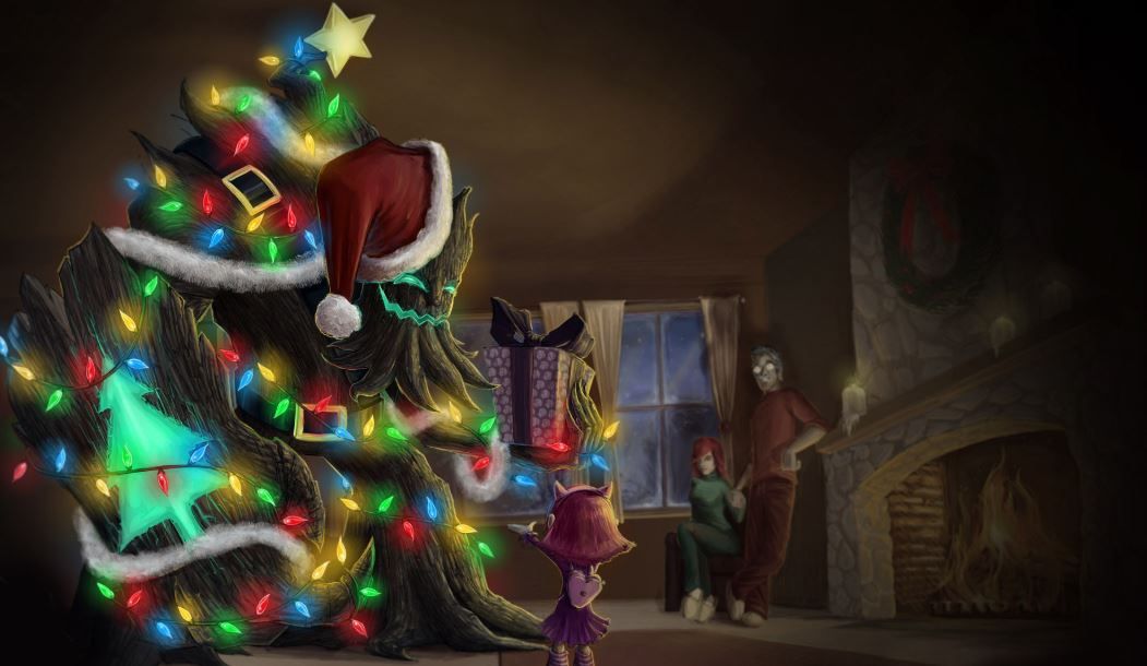 No Christmas tree? Don't worry, Maokai got you covered #Christmas #Maokai #LeagueOfLegends