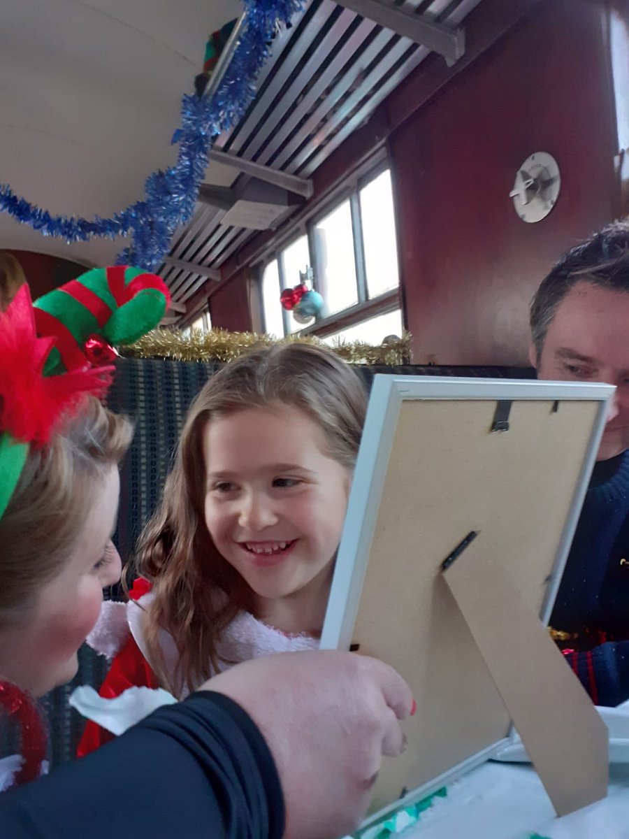 Lou_eba's tweet photo. Alice has loved learning about the conservation of the rainforest and Orangutangs so much that Santa surprised her with an Orangutang adoption of her own while enjoying a Santa train ride. @Elsecar_Railway @KSInfants https://t.co/xahJjzs5ug