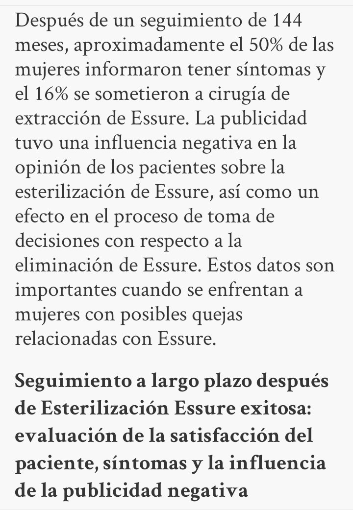 libreessure's tweet photo. Entonces, quiere decir que nos sometemos a la extirpación de órganos sanos por "publicidad negativa" sobre #essure?

Esto es lo que nos dicen en las consultas

Creen que nuestro criterio es tan endeble que nos hemos dejado convencer?
Esto es REAL
@OMC_Espana
@AEMPSGOB @sanidadgob https://t.co/M1rpez6n2z