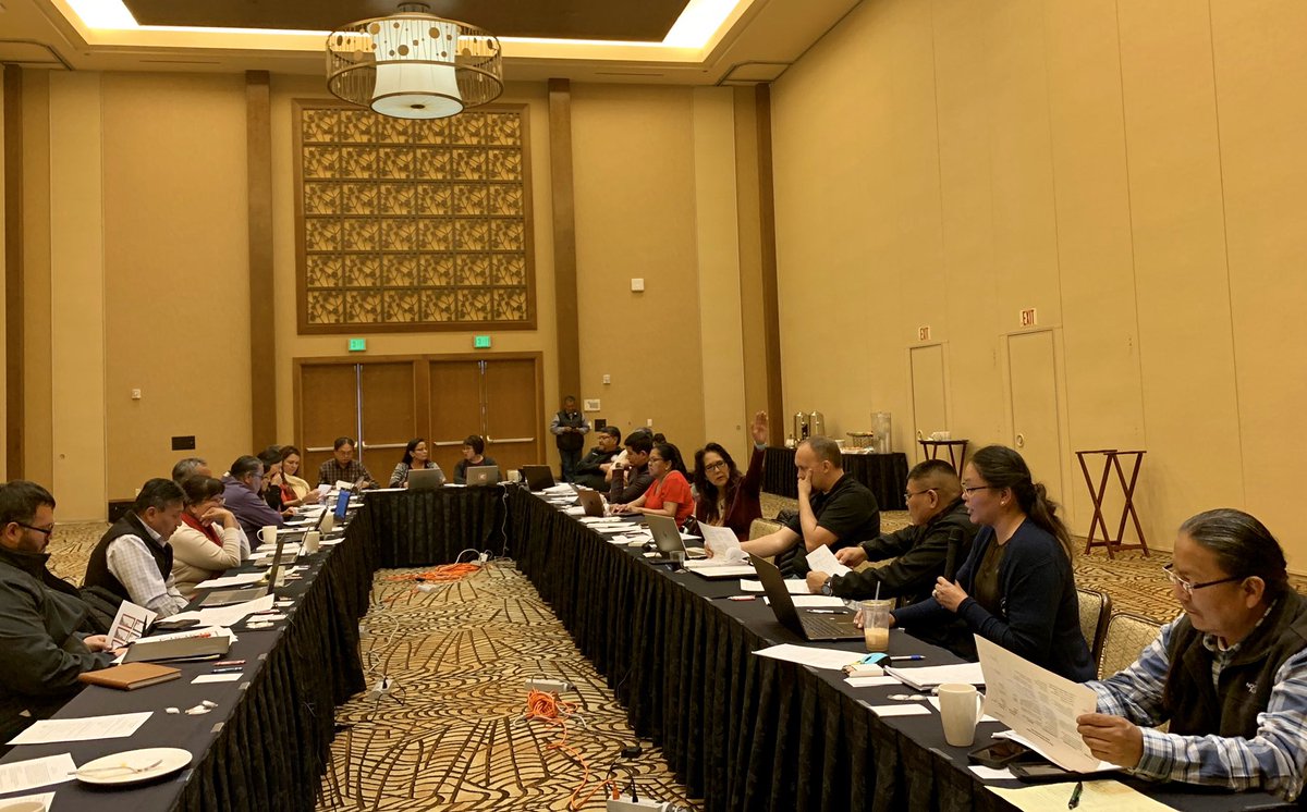 NezForAZ's tweet photo. The Nez-Lizer Administration began the first day of our quarterly meeting today to continue planning and working together to address the priorities of the Navajo people. #UnityHopeResilience #WorkingTogether https://t.co/pm2oqPFxsh