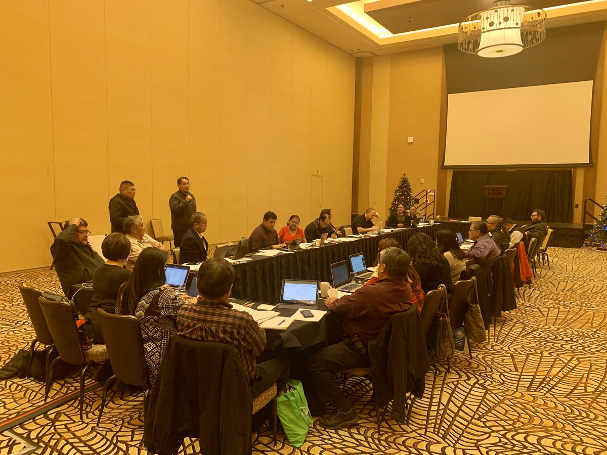 NezForAZ's tweet photo. The Nez-Lizer Administration began the first day of our quarterly meeting today to continue planning and working together to address the priorities of the Navajo people. #UnityHopeResilience #WorkingTogether https://t.co/pm2oqPFxsh