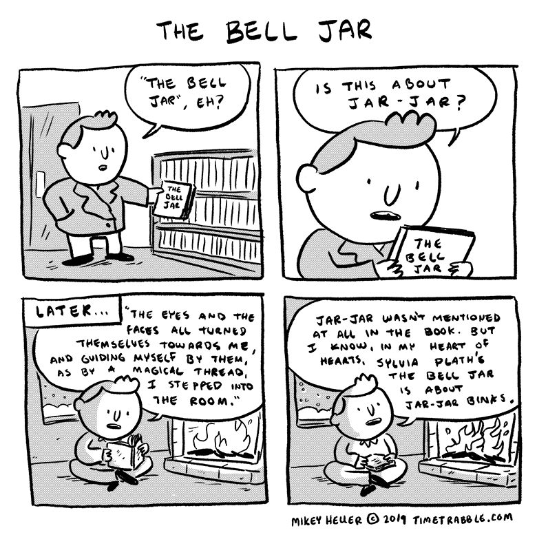 i drew a comic about The Bell Jar 
