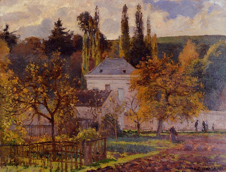 artpissarro's tweet photo. Bourgeois House in l'Hermitage, Pontoise, 1873 #frenchart #camillepissarro https://t.co/NPDg4EkmRi