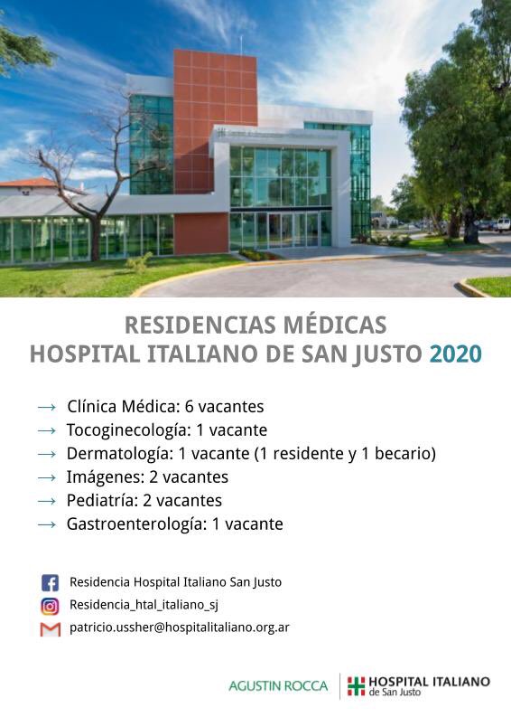 Residencias Hospital Italiano de San Justo tweet media